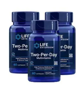 라이프 익스텐션 투-퍼-데이 타블렛 60 타블렛 3병, 60정, 3개