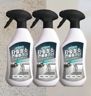 WT 2+1 위시오 포세린타일 청소 무광타일 마루 바닥 찌든때 청소 클리너 800ml 3개