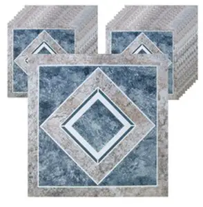 진승교역 정사각 접착식 데코타일, HQ-041  (대리석 블루), 20개입