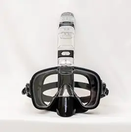 숨소리 색보정 물유입차단 스노쿨링 세트 미드스킨 THE미러 신형, ALL화이트