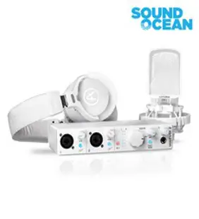 아투리아 MiniFuse Recording pack ARTURIA 미니퓨즈 레코딩팩 USB오디오인터페이스 마이크 헤드폰 패키지, 화이트