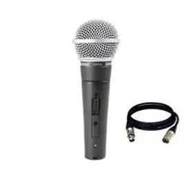 SHURE SM58SK 다이나믹 마이크 보컬용 홈 레코딩 마이크 +XLR 5M 케이블