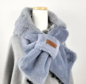 믹스어블 끼워매는 넉넉한 부드러운 밍크 후드 넥워머 머플러 목도리 바라클라바 후드워머