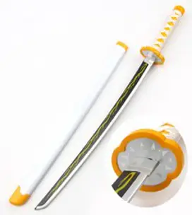 귀멸의칼날 귀칼 코스튬 탄지로 젠이츠 75cm 목검 가검 칼집포함, R