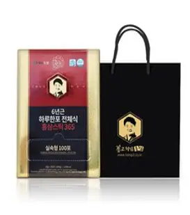 고철남홍삼 짜먹는 6년근 하루한포 전체식 홍삼스틱365 + 쇼핑백, 10g, 100개