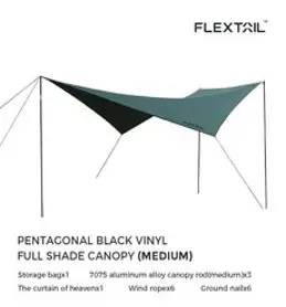 윙타프 Flextailgear 캠핑 방수 해변 캐노피 스크린, 4.M canopy with pole