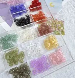 핸드메이크 코사지 T핀 브로치 만들기 재료 / 투명 100개, 은색