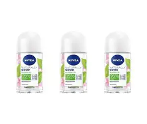 (독일직배) 니베아 데오 내츄럴리 굿 롤온 바이오 그린티 데오드란트 50ml 3팩 Nivea Deo Naturally Good Roll On Bio Green Tea 50ml, 3개