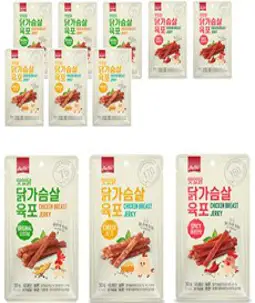 맛있닭 닭가슴살 육포 오리지널 30g x 4p + 치즈 30g x 4p + 매콤 30g x 3p 세트, 1세트