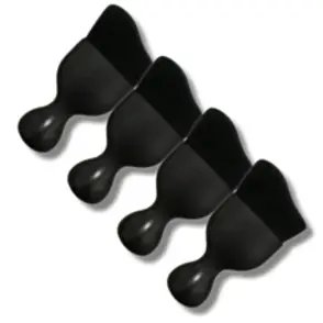 247 브러쉬블랙 깔끔쟁이 간단 청소비법 틈새 키보드 액정 만능 더스트브러쉬 Dust Brush, 올블랙, 4개