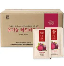 청춘농장 유기농 레드비트즙, 80ml, 60개