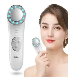 [1/1+1개] 45도 온열 LED EMS 미세전류 초음파 리프트업 미용기 리프팅 피부퍼밍 얼굴 목 마사지기 목주름 개선/피부 리프팅/피부톤업, 미용기*3개