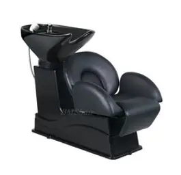 브라운 레드 미용실 샴푸대 의자 헤어샵 이발소 임산부 머리 감는 세면대 베드 살롱 바버샵 두피 지압 체어, 공식 표준, E_ 블랙 의자