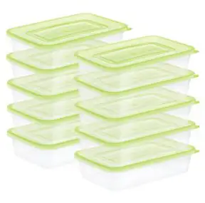 쿡앤락 직사각 밀폐용기, 1세트, 500ml x 10p