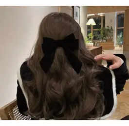 벨벳 리본핀 (당일/무배) 블랙 밸벳리본 자동핀 7종 왕리본핀 하객룩 연말모임 여돌 제니 장원영