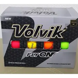 볼빅 Volvik 2피스 골프공 24개입 무광 플라이온, 단품, 1개