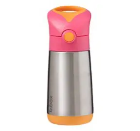 비박스 스텐 빨대컵 350ml, 오렌지핑크, 1개