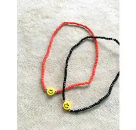 우아여우 발목 얇아보이는 비비드 스마일 발찌