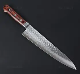 사카이 지코 VG10 해머드 다마스커스 규토 240mm (마호가니), 단품