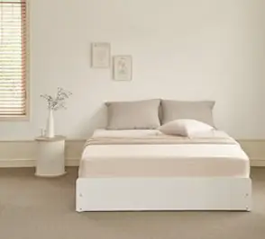 퍼리든 엘릭코 무헤드 3단 서랍 침대프레임 방문설치, 화이트