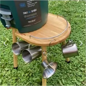 스탠리 워터저그받침대우드스탠드, 내추럴.중형(높이380mm)