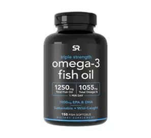 스포츠리서치 트리플 스트렝스 오메가-3 피쉬오일 1250mg 150 sg Sports Research Triple Strength Omega-3 Fish Oil 1250, 150정, 1개