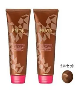 시세이도 프리올 컬러린스 트리트먼트 2개세트, Prior브라운, 2개