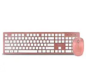 아이리버 2.4G 무선 키보드 + 마우스 세트 IR-WMK5000P, 로즈골드, 일반형