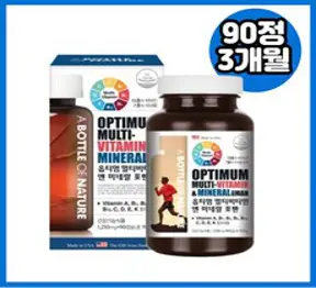 미국 직수입 요오드 아이오딘 남성 멀티비타민 맨 피로회복 활력 활성 복합 종합 남자 아연 철분 비오틴 크롬 비타민 13종 미네랄 영양제 90정 3개월, 1개