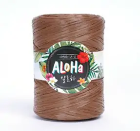 쎄비 알로하 뜨개실 200g, 브라운, 400m, 1개