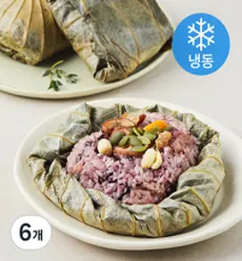 철마연밥 연잎밥 (냉동), 200g, 6개