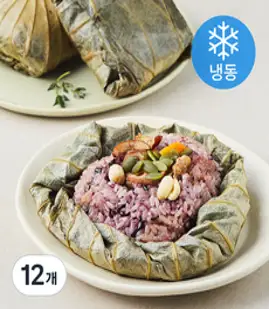 철마연밥 연잎밥 (냉동), 200g, 12개