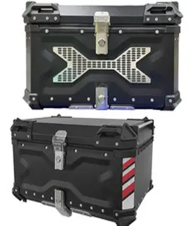 [당일국내발송] 도도 오토바이 알루미늄 탑박스 45L 55L 65L 80L 100L 배달통 스쿠터 탑박스, 실버 기본