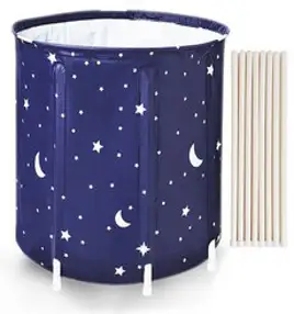 샵472 에스텔라 플라스틱 반신욕기 이동식 욕조 접이식 지름 700mm, 혼합색상, 1세트