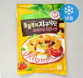 풀무원 동물복지 지구식단 치킨 너겟 오리지널 (냉동), 1000g, 1개