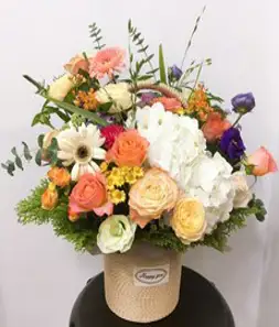 고급꽃바구니 전국꽃배달 프로포즈 생일 기념일 출산 임신축하 꽃바구니배달 여자친구꽃선물, 타입10(오로라공주)