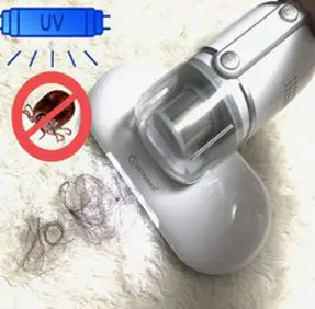침구용 진드기제거 UV살균 무선청소기 침구청소기 진드기 침대 진공 UV 허리케인, 5.흰색 - AU