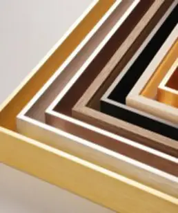 유화 캔버스 액자 틀 외부 액자프레임 알루미늄 우드스타일(맞춤제작), 검은 호두