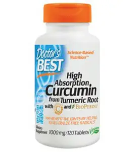 닥터스베스트 하이 엡솔션 커큐민 1000mg 타블렛, 120정, 1개