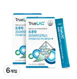휴럼 트루락 프리바이오틱스 아연 유산균, 135g, 6개