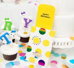 컨페티 카드 폭죽 (생일 레인보우) partypang.파티팡