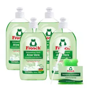 [김혜자 세제] 프로쉬 독일 주방세제 알로에베라 500ml 4개 +펌프+수세미, 프로쉬 주방알로에 4세트