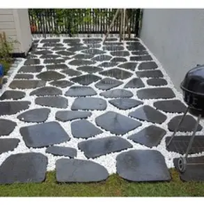 인서블 현무암 디딤돌 디딤석 판석 60*30*3cm, 소공(구멍많은것), 7kg, 1개