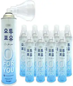 오투포유 휴대용 산소캔 816ml, 10개