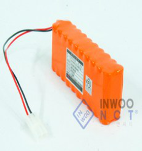 와우글로컴 수신기베터리 DC24V 600mAh, 주황색