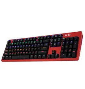 앱코 HACKER K516 축교환 측면 RGB 라이팅 이중사출 게이밍 기계식 키보드 청축, ABKO HACKER K516, 레드, 일반형