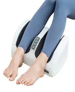 Smabat 다리 마사지기 무선 종아리 마사지기 안마기 공기압 온열, 그레이, 2개