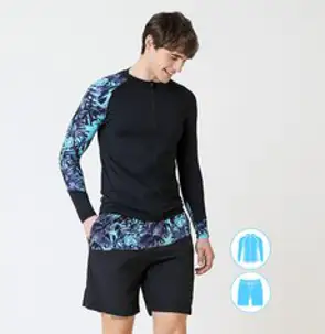 베이직엘르 BEL-S001K 여성인 수영복 래쉬가드 4종세트, One Color/XL