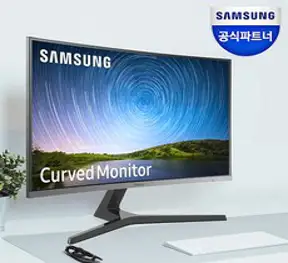 삼성전자 C27R502 27인치 3면 베젤리스 커브드 모니터, LC27R502FHKXKR