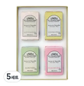 르샤트라1802 사봉 드 마르세이유 4 컴플렉스 비누 세트, 5세트